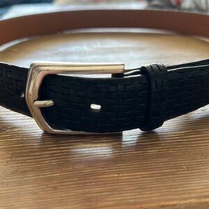 NAT NAST LUXURY ORIGINALS MEN'S BLACK GENUINE LEATHER BELT - SIZE 36